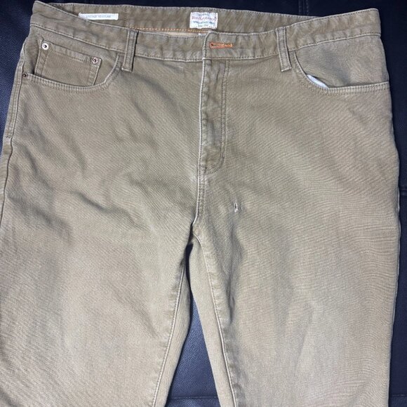 Weatherproof Vintage Men's Pants Brown Fleece Lined Stretch Regular Fit W40 L32 - Picture 3 of 16
